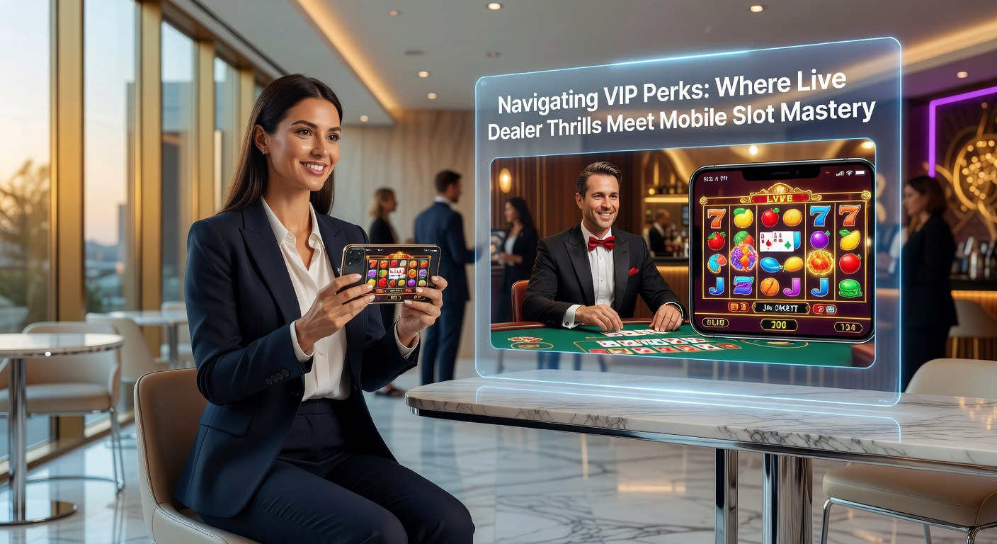 Mobile Slot-Session mit VIP-Boni, während ein Live-Dealer-Tisch im Hintergrund läuft – perfekte Symbiose von Action und Bequemlichkeit.
